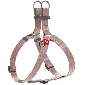 Re Cotton Dog Harness Eco Friendly for Small Dogs Medium Large Dogs Reflective Harness with Adjustable Size for Male Female Dogs Brown Color Large Siz