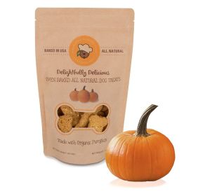 Delightfully Delicious Dog Treats Made in USA All Natural Oven Baked Training Treat with Pumpkin Easy to Digest