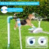 Outdoor Dog Water Fountain Dog Sprinkler Dog Paw Drinking Step on Fountain Dog Toy for Drinking 2 Spray Modes 66in Water Hose