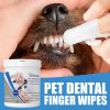 Grooming Wipes Pet Teeth Cleaning Wipes for Dogs, Dental Wipes for Dogs Teeth