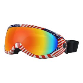 Dog Windproof Glasses Outdoor Pet Cool Sunglasses (Option: Flag frame)