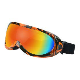 Dog Windproof Glasses Outdoor Pet Cool Sunglasses (Option: Orange black frame)