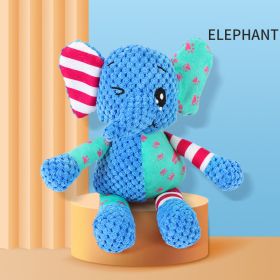 Interactive Dog Toys For Aggressive Chewers Dog Squeaky Toys Pet Grinding Teeth Plush Toy (Style: Elephant)