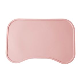 Dog Food Mat For Floors Waterproof, Thick, Non-Slip, Dog Bowl Mats For Food And Water (Color: Pink)