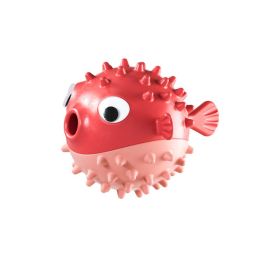 Dog Chew Toys, Dog Squeaky Toys For Aggressive Chewers, Tough Durable Fish Shape Interactive Dog Teeth Grinding Toy For Small Medium Large Puppy Dogs (Color: Red)