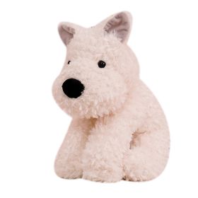 Puppy Dog Stuffed Animals Stuffed Dog Plush Toys (Color: White, size: 30cm)