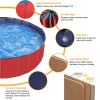 4X4FT Foldable Pet Swimming Pool PVC Kiddie Baby Dog Swim Pool Bathing Tub Playmat Kids Pools