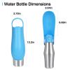 25OZ Portable Dog Water Bottle Foldable Stainless Steel Water Dispenser Leak-Proof Design for Dog Walking Traveling Hiking Outdoor Activities