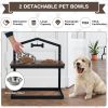 5 Heights Elevated Pet Feeder with 2 Detachable Stainless Steel Bowl