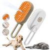 Steam brush for cats and dogs