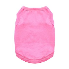 100% Cotton Dog Tanks (Color: Carnation Pink, size: X-Large)