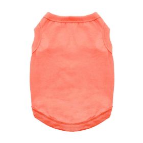 100% Cotton Dog Tanks (Color: Coral, size: X-Large)