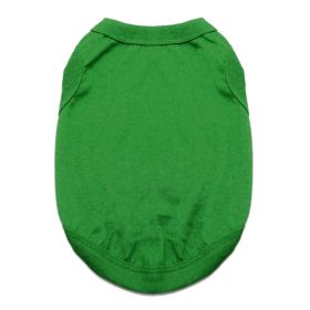 100% Cotton Dog Tanks (Color: Emerald Green, size: large)