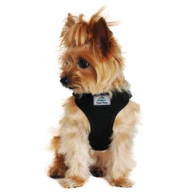 Wrap and Snap Choke Free Dog Harness (Color: Black, size: small)