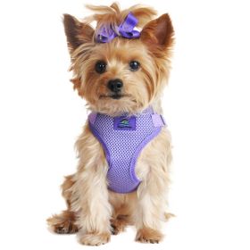 Wrap and Snap Choke Free Dog Harness (Color: Paisley Purple, size: small)