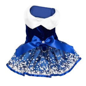 Holiday Dress (Color: Snowflakes, size: small)