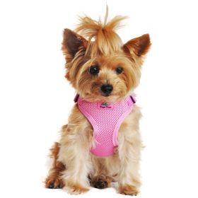 Wrap and Snap Choke Free Dog Harness (Color: Candy Pink, size: medium)